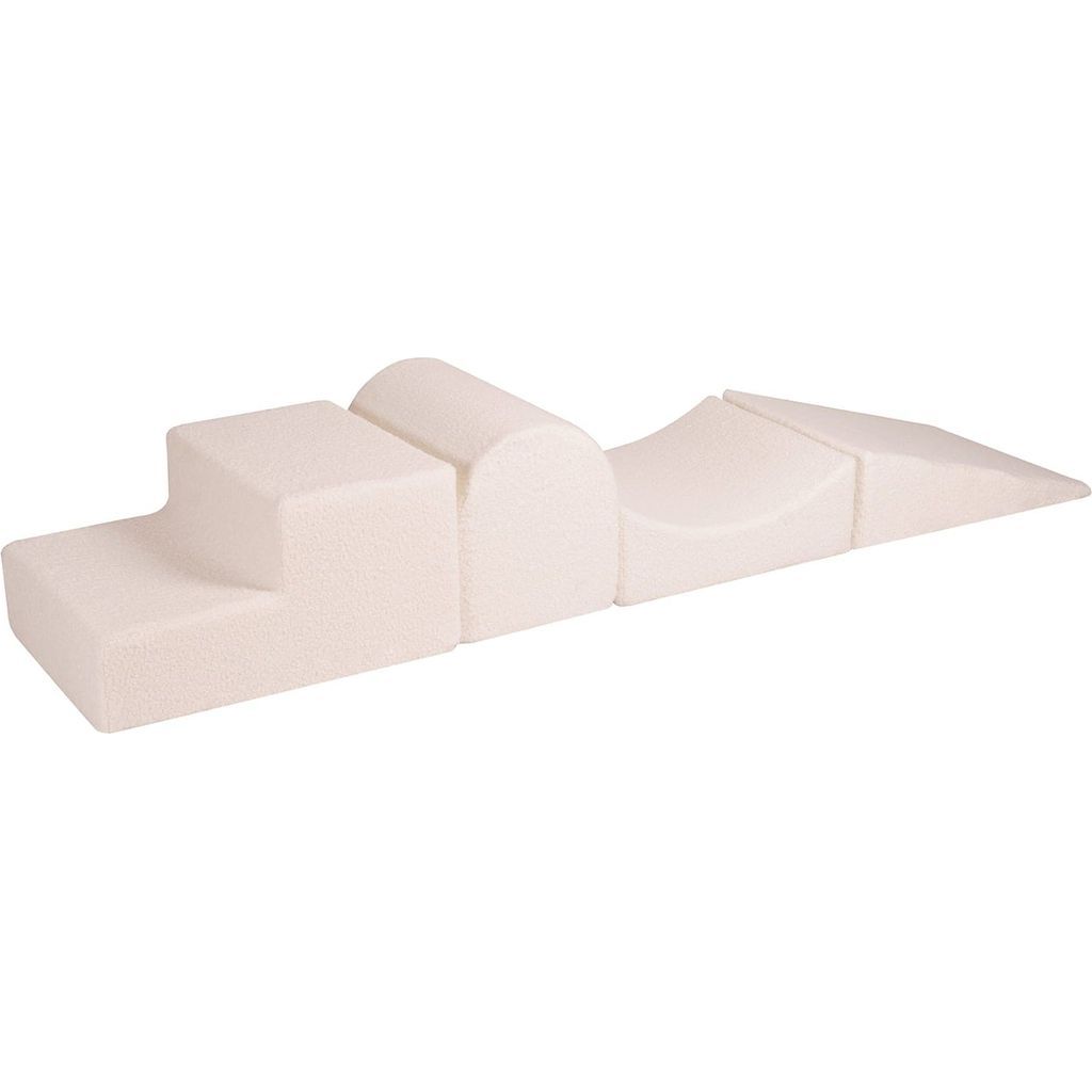Teddy Boucle 4 Piece Softplay Set - White