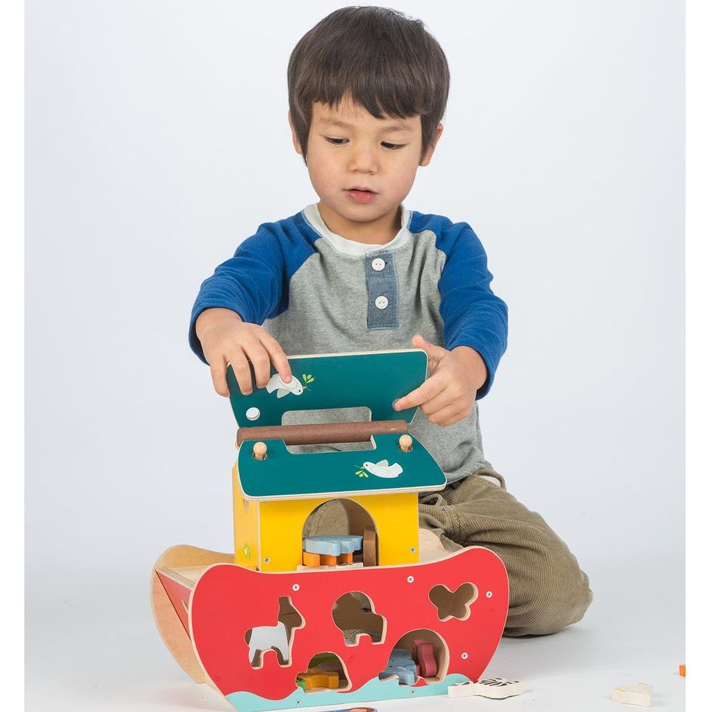 Tender Leaf Wooden Noah's Shape Sorter Ark