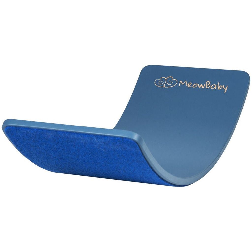 MeowBaby Wooden Balance Board - 80cm x 30cm - Blue