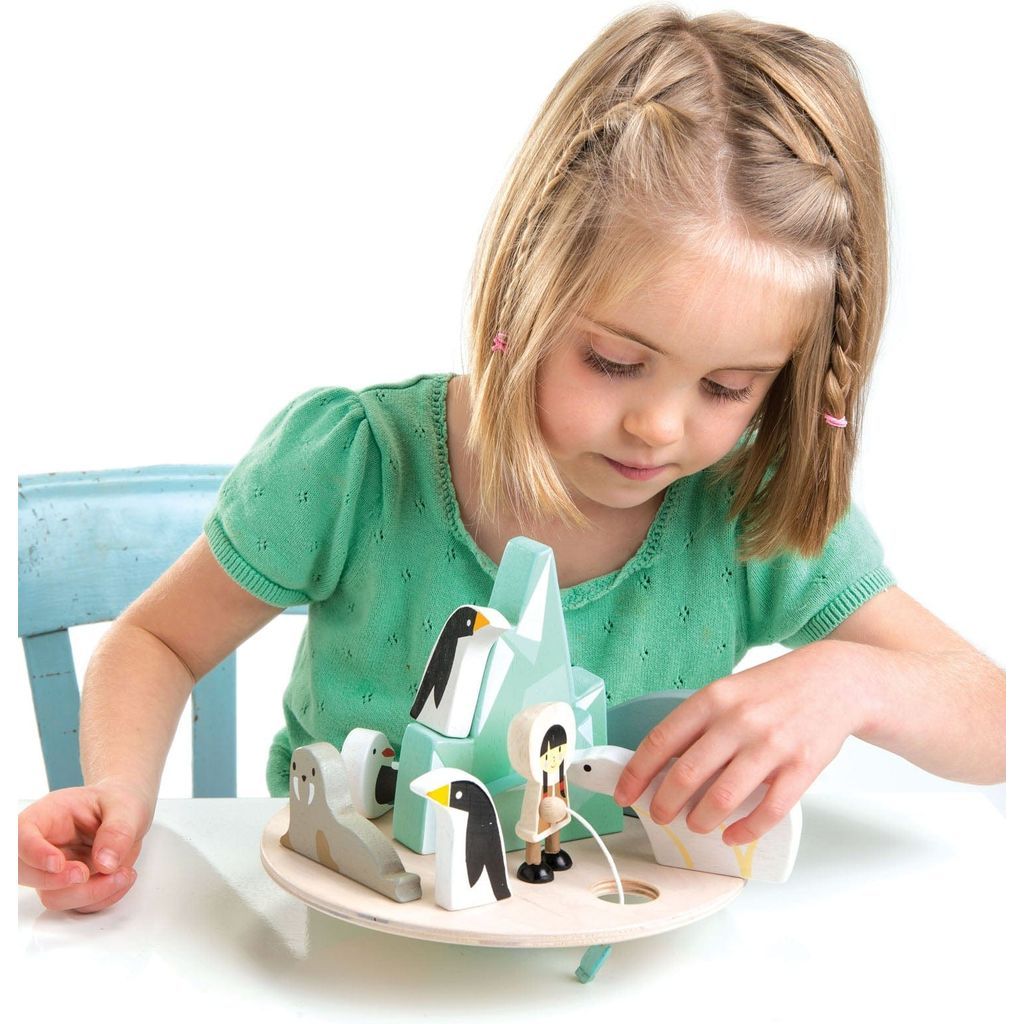 Thread Bear Balancing Polar Toy & Snowy Activity Book Bundle
