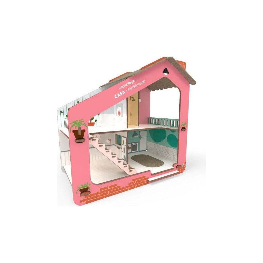 Mama Toyz Wooden Casa Pink House