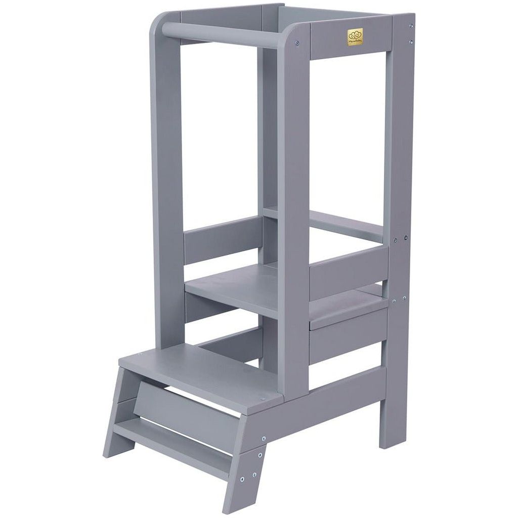 Wooden Kitchen Helper - Learning Tower - Dark Grey