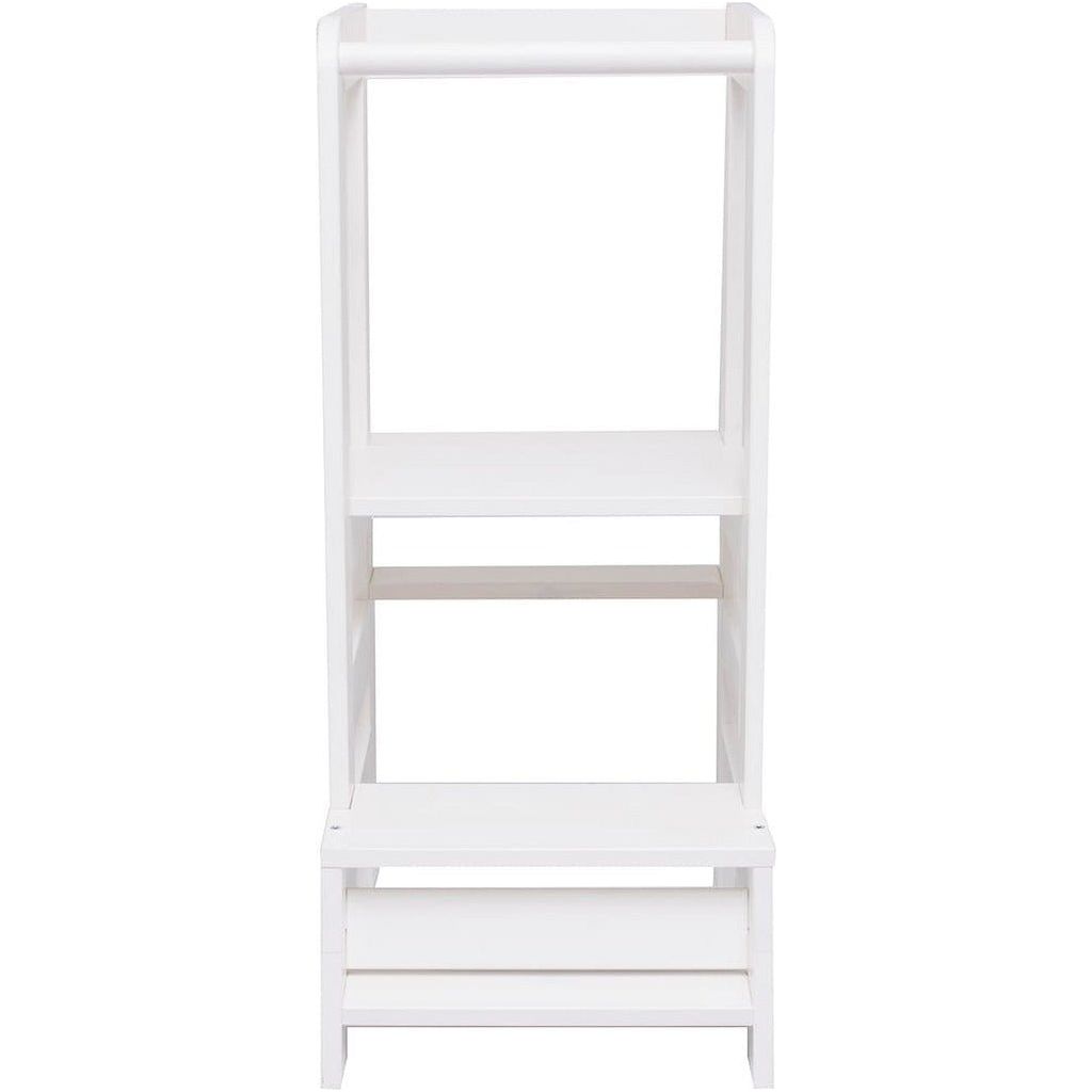 Wooden Kitchen Helper - Learning Tower - White back