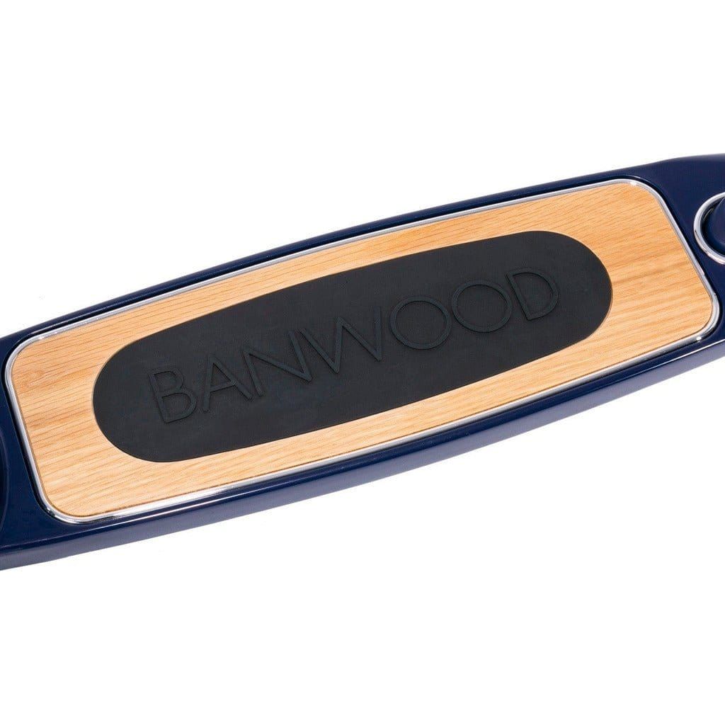 Banwood Scooter Age 3+ in Navy Blue deck with logo