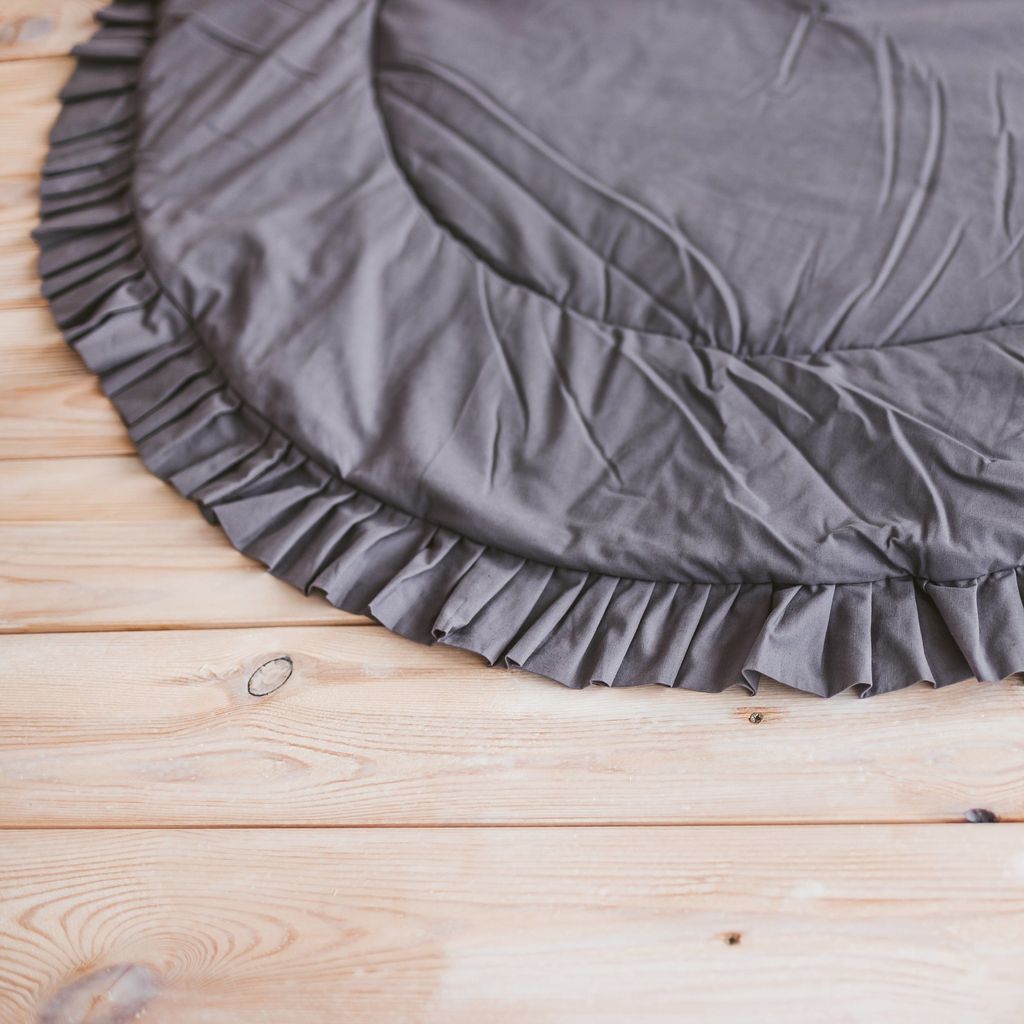 MINICAMP Kids Playmat With Ruffles in Grey - The Online Toy Shop5