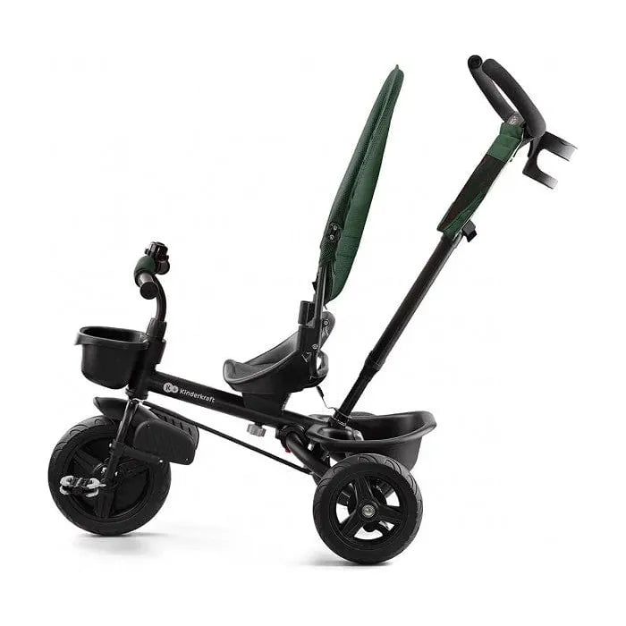Kinderkraft Aveo Tricycle - Green side with canopy down