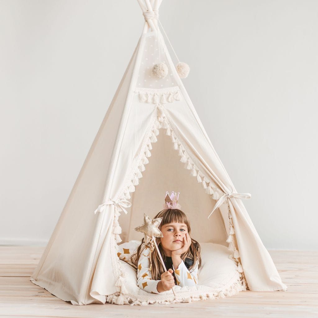MINICAMP Large Floor Cushion With Tassels - The Online Toy Shop5