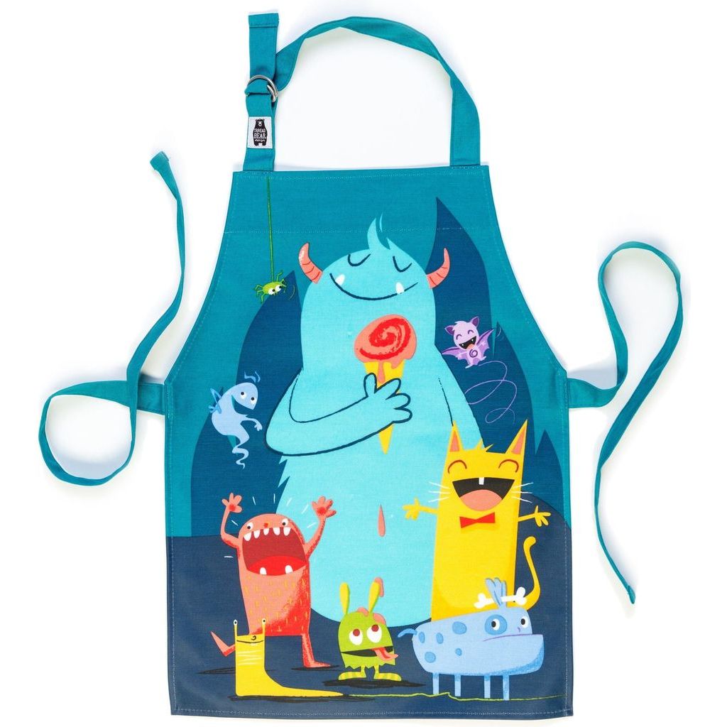 ThreadBear Monster Scruffles & Dinosaur Apron Bundle