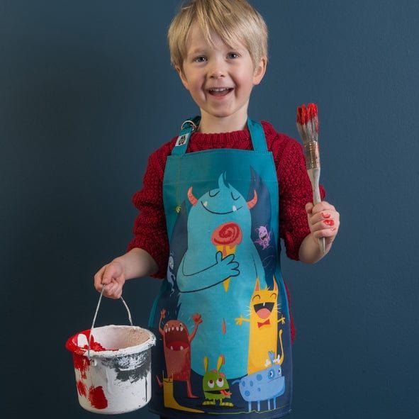 ThreadBear Monster Scruffles & Dinosaur Apron Bundle