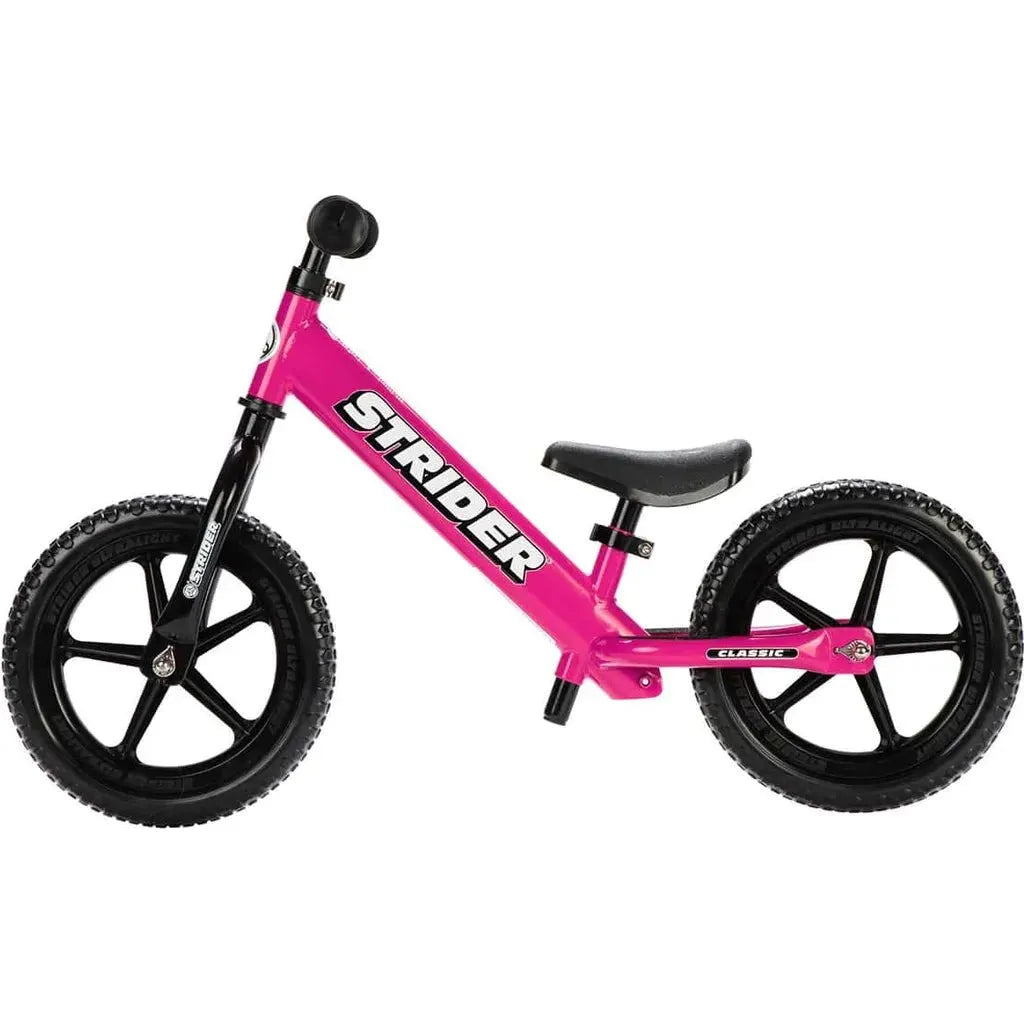 Strider Classic 12 inch Balance Bike - Pink left side