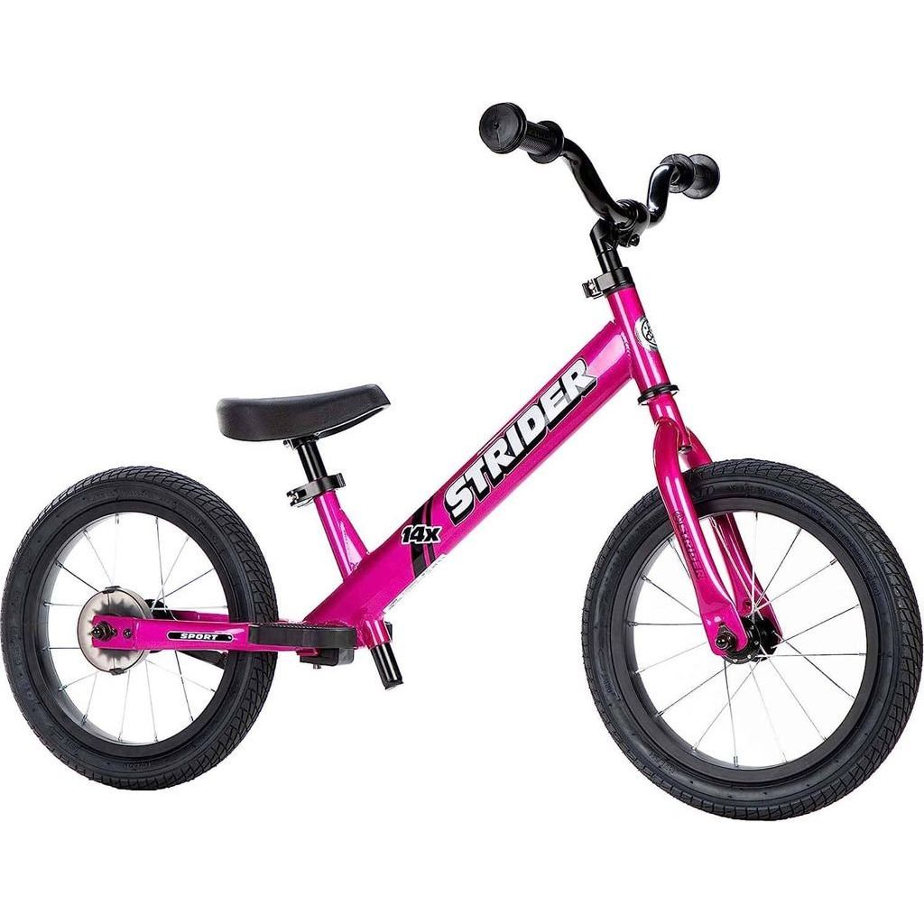Strider 14x Balance Bike - Pink front right