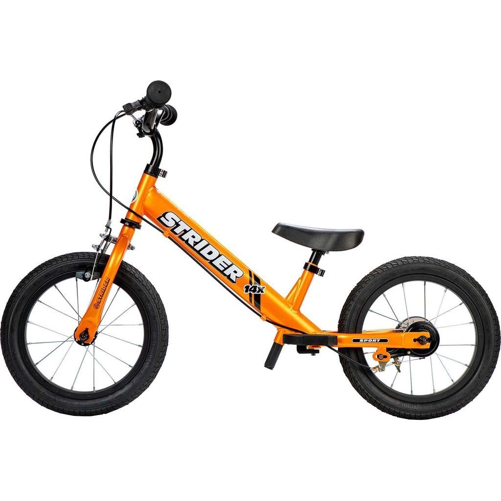 Strider 14x Balance Bike - Tangerine left side
