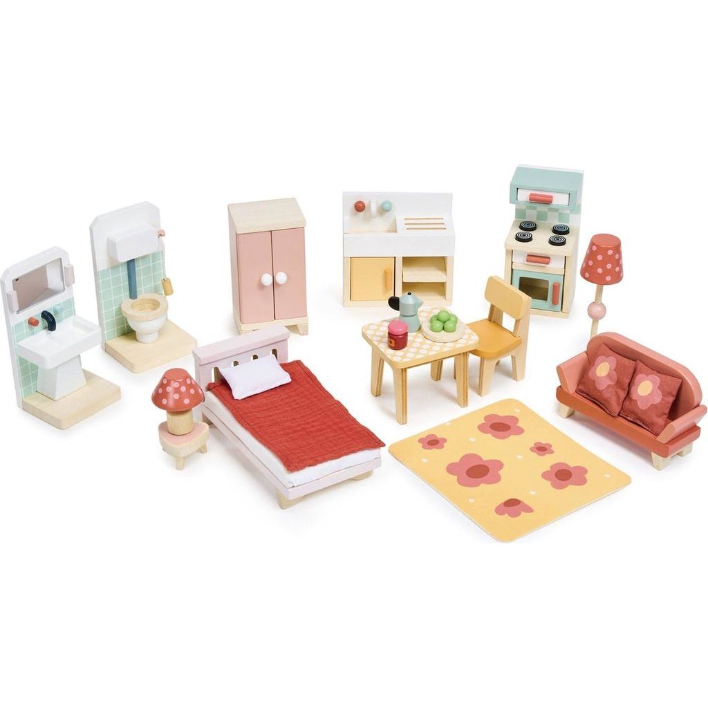 Tender Leaf Wooden Doll House Foxtail Villa Furniture pack