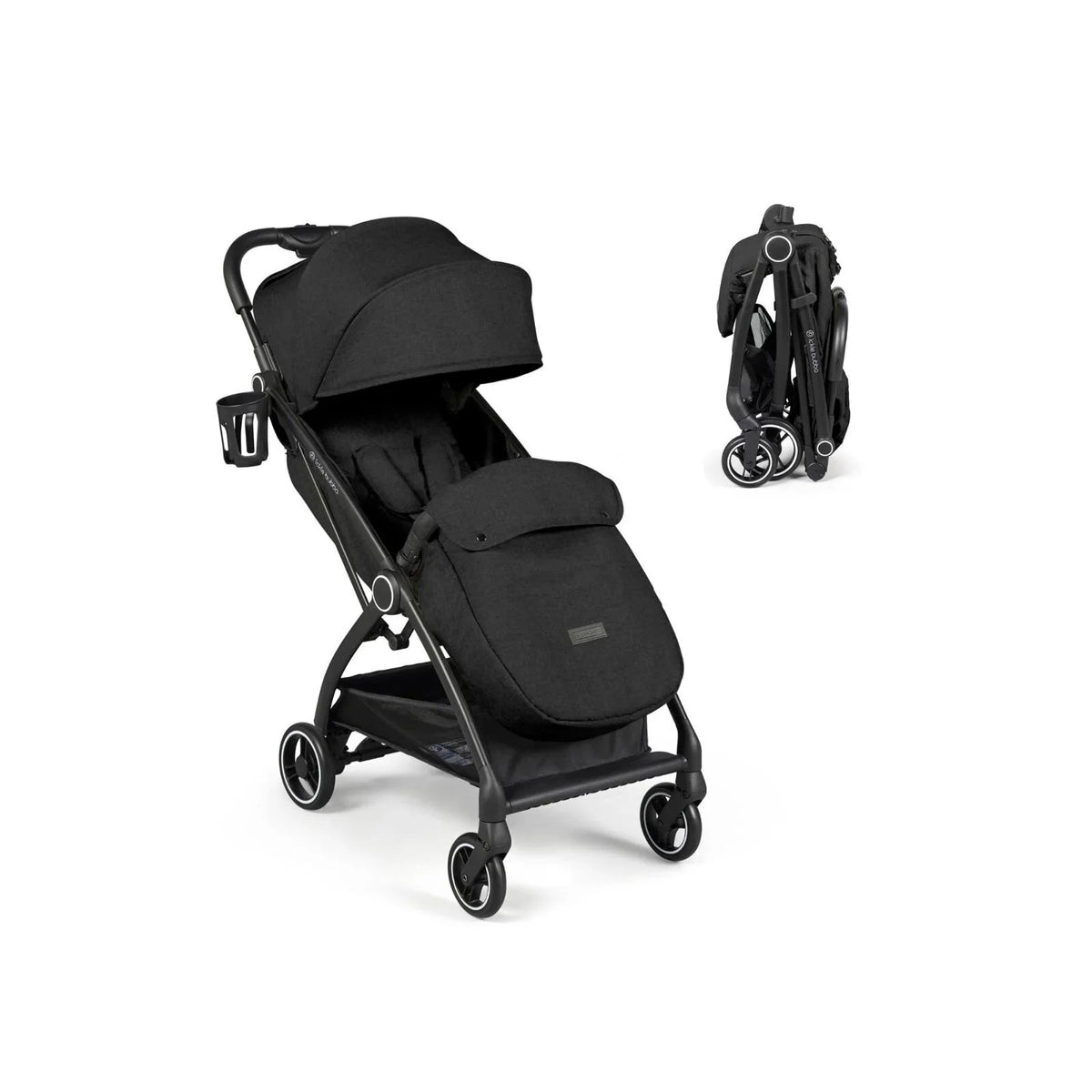 Ickle Bubba Aries Max Autofold Stroller - Black