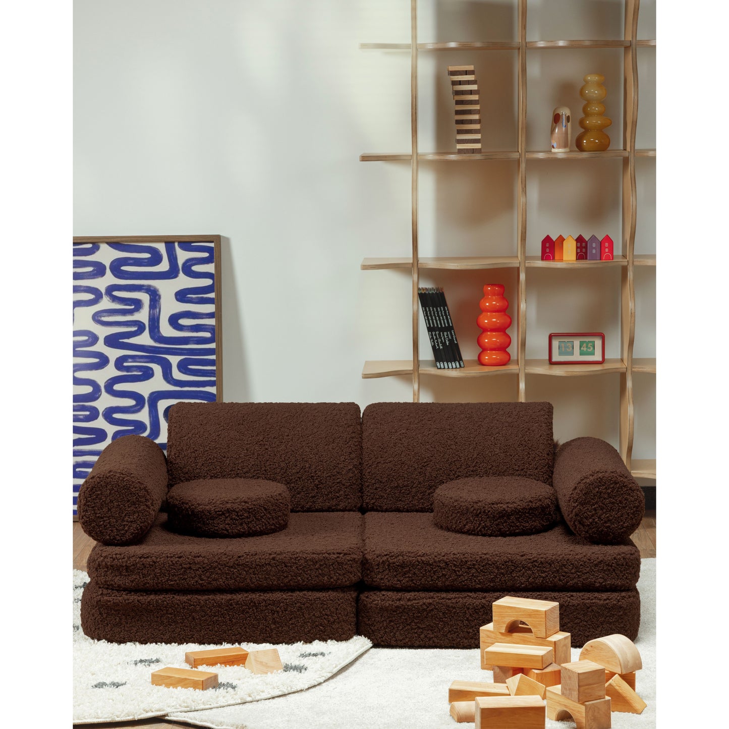 Wigiwama Settee - Teddy Boucle