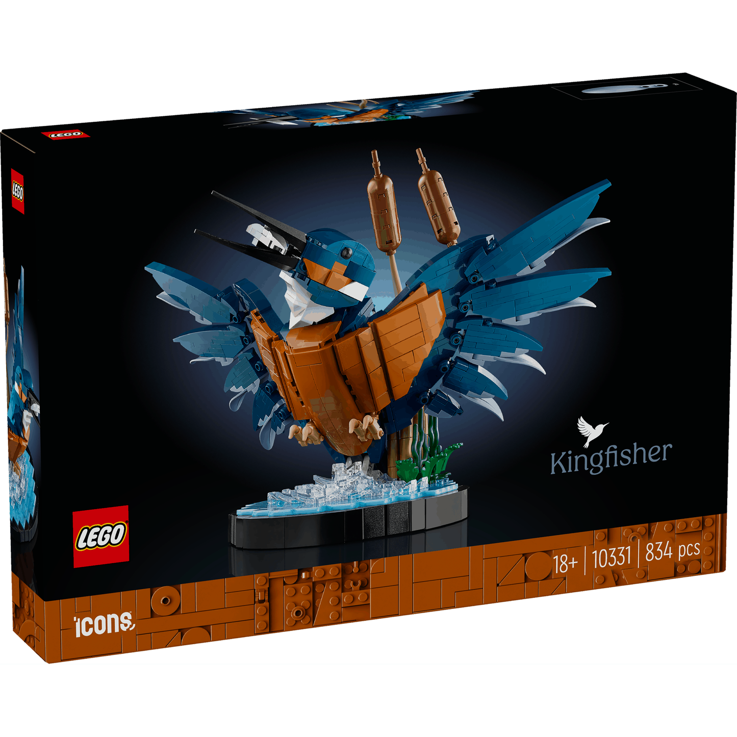 Lego Icons 10331 Kingfisher Bird Model Set for Adults Ages 18 and Up