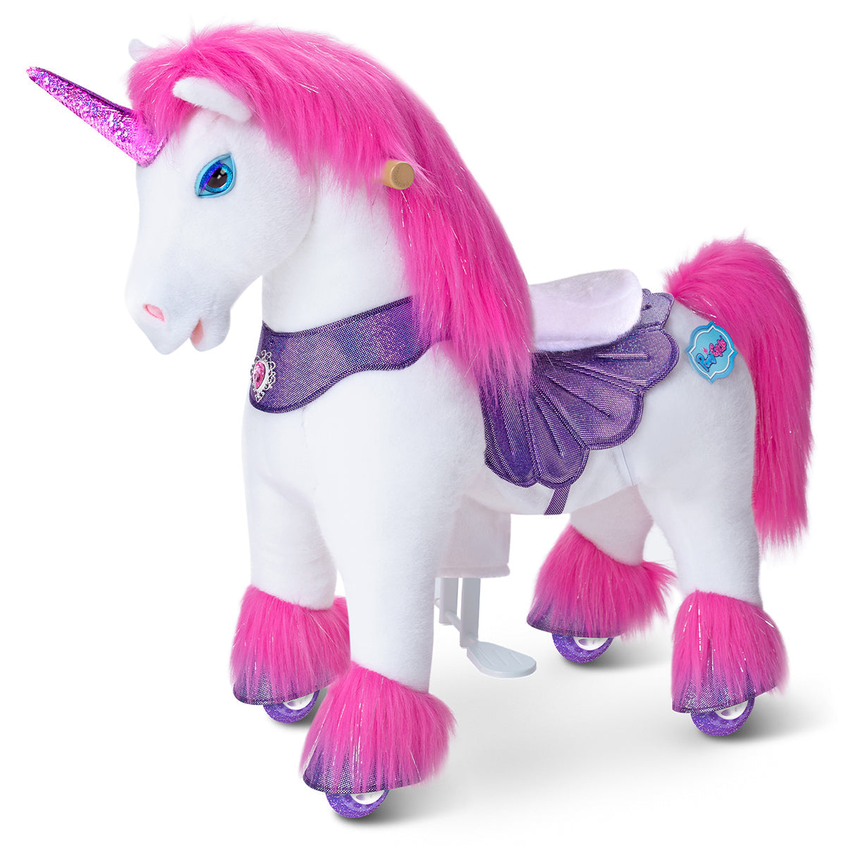 Model Y Pink Unicorn Rideable Toy for Age 3-4