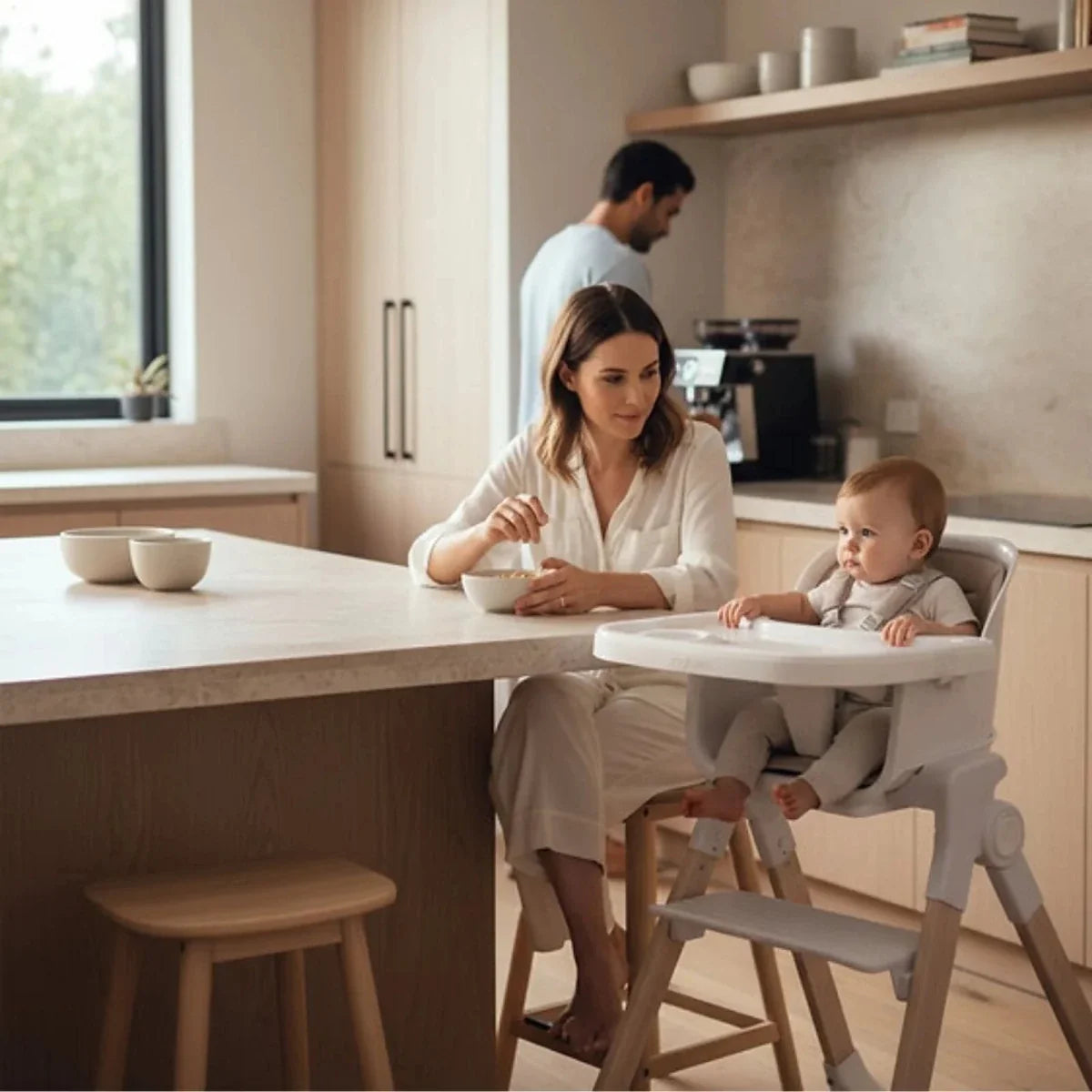 Red Kite Feed Me Orbit Highchair - White