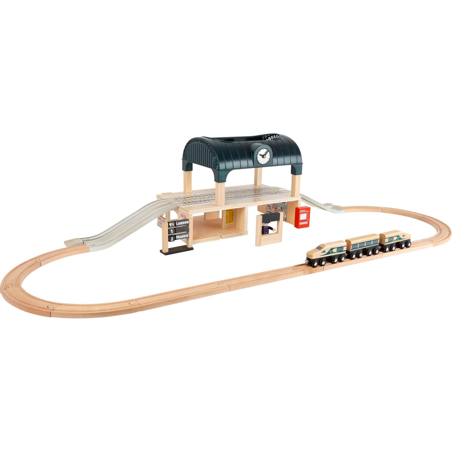 Small Foot Wooden Train Station with Accessories