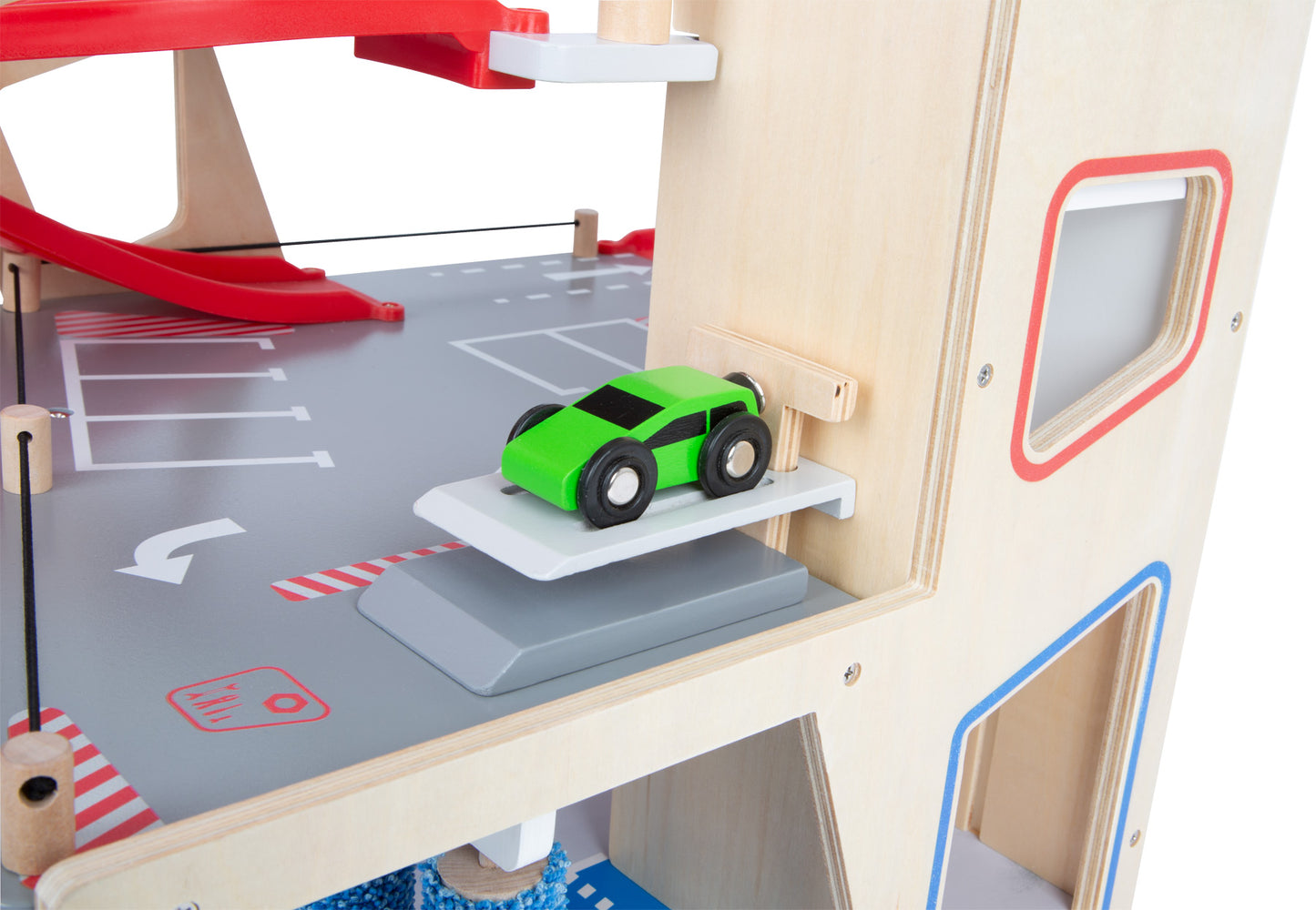 Small Foot Premium Wooden Car Park