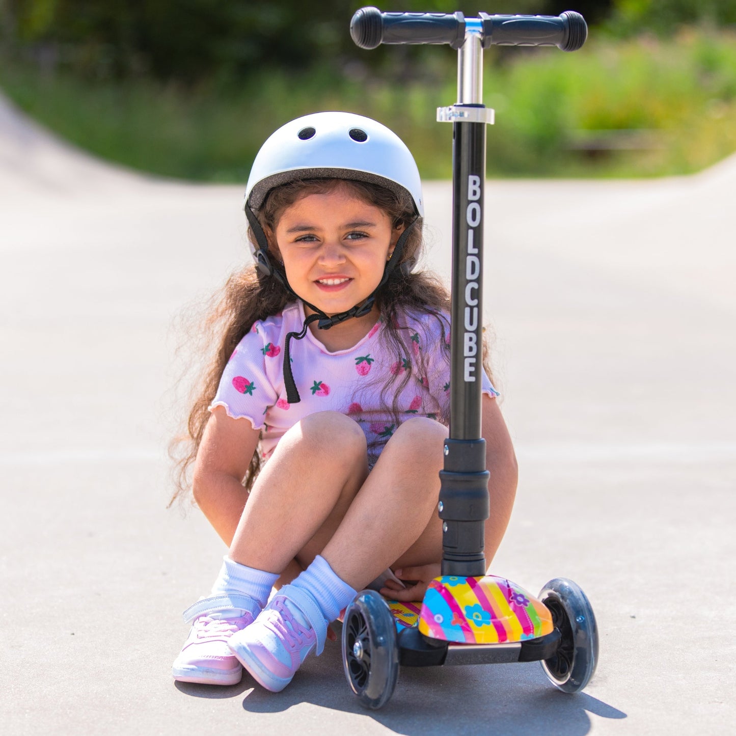 BOLDCUBE Flower Power - Big 3 Wheel Scooter