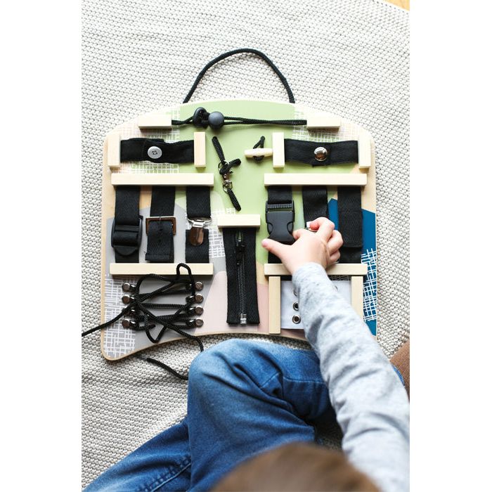 Small Foot Latches and Bindings Motor Activity Board