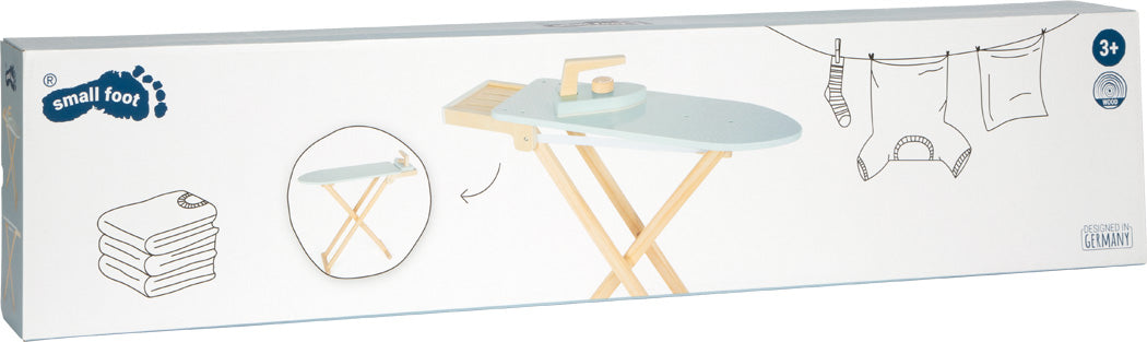 Small Foot Wooden Ironing Board With Iron