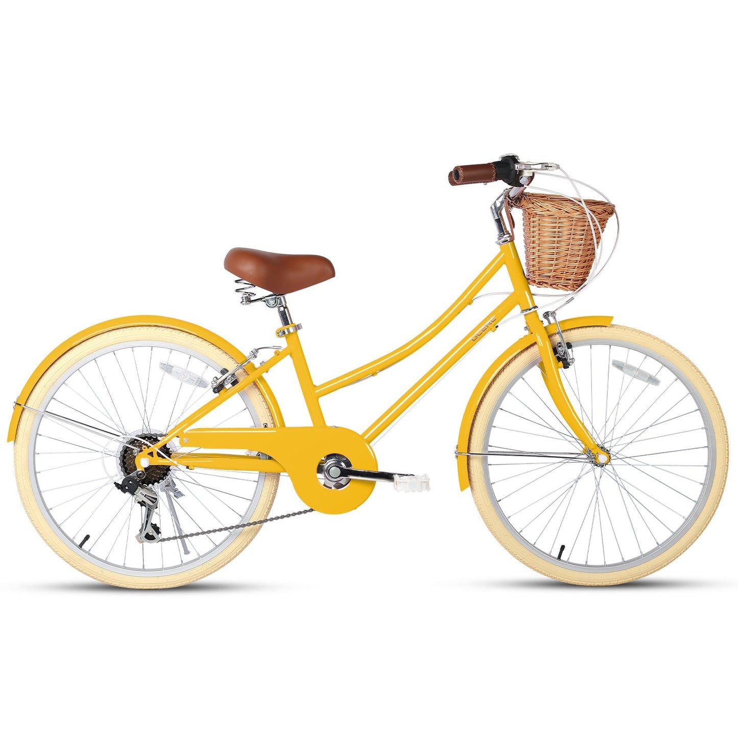 Glerc 24 Inch Beach Cruiser Hybrid Kids Bike - Missy
