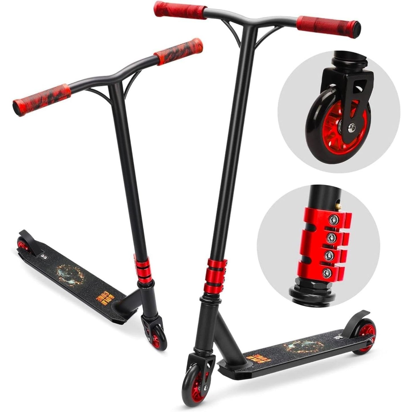 BOLDCUBE Black - Deluxe Stunt Scooter