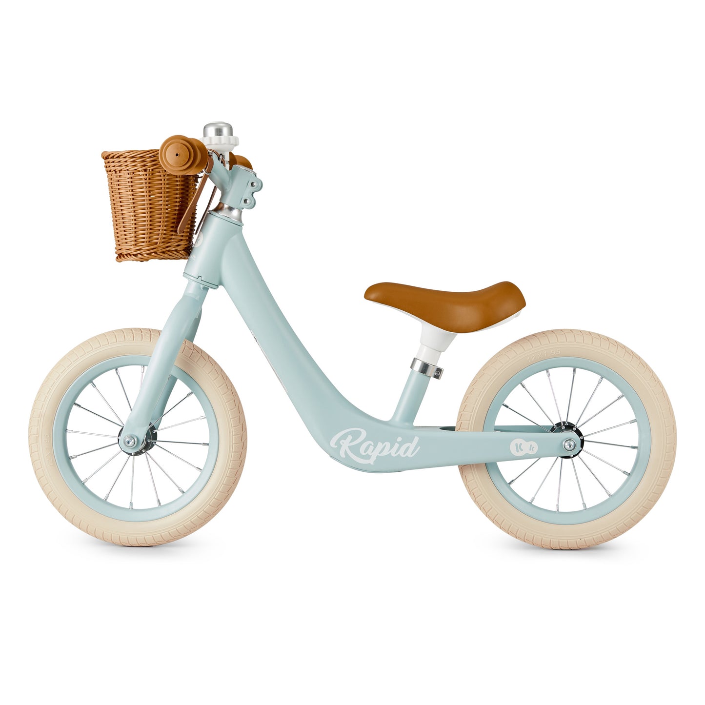 Kinderkraft Rapid Balance Bike with Basket - Blue Breeze