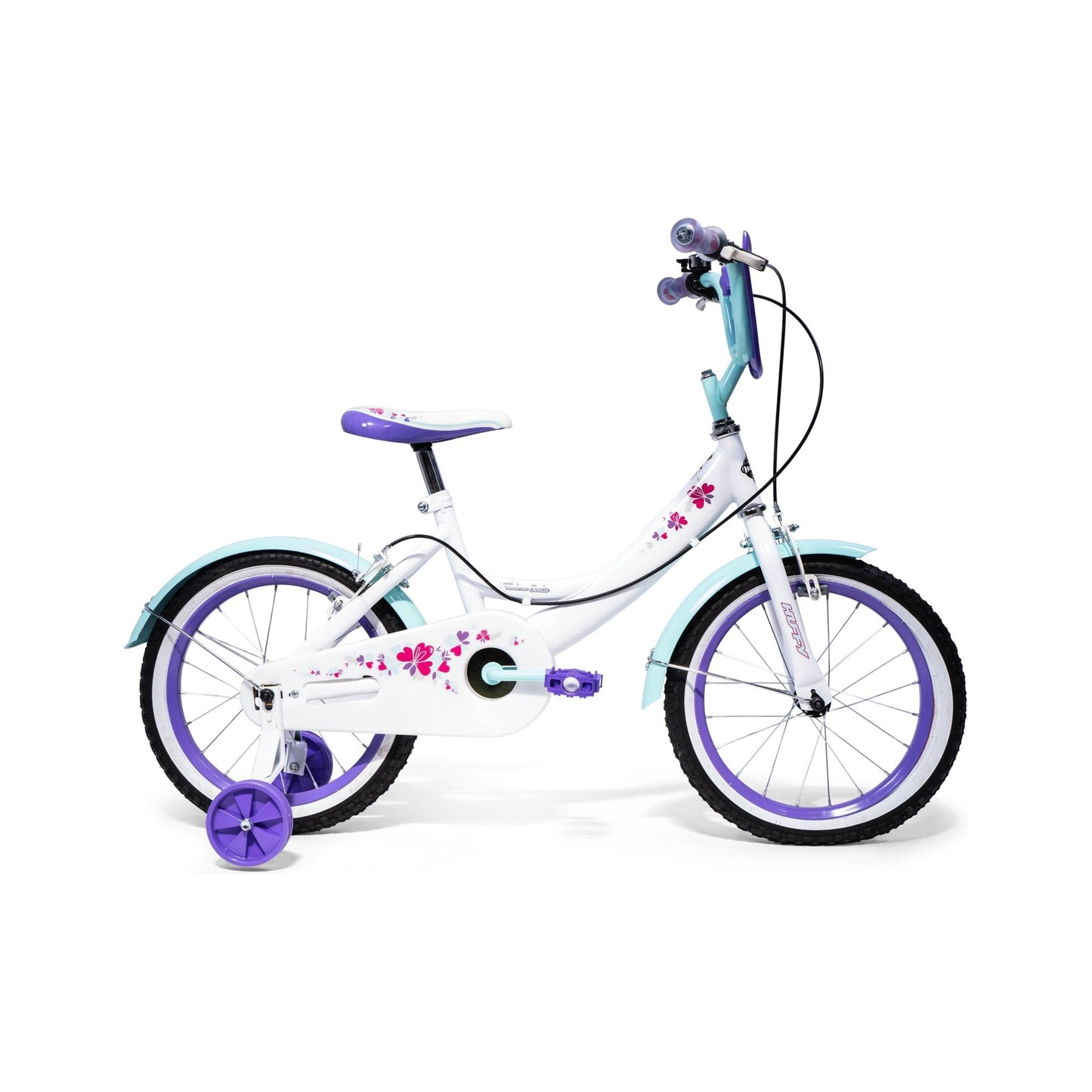 Huffy Creme Soda 16" Bike -  White/Turquoise/Pink