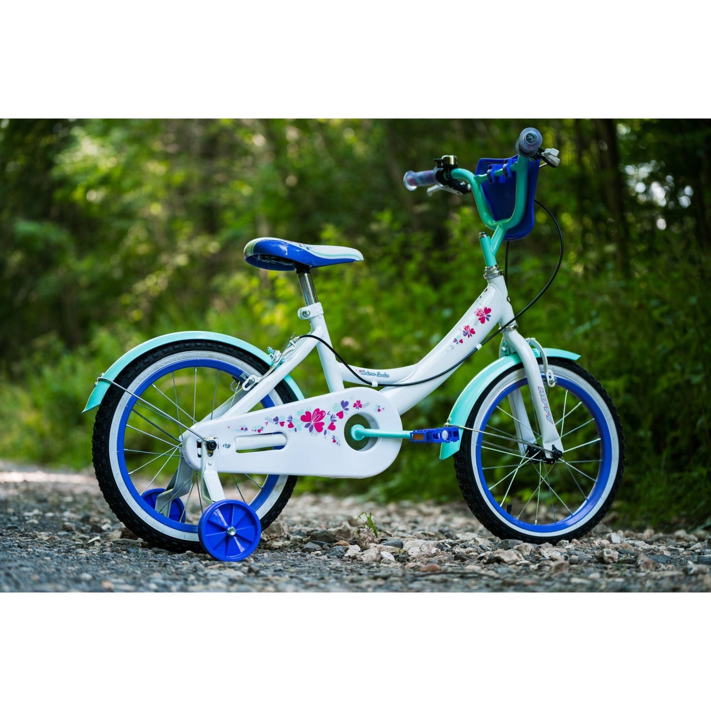 Huffy Creme Soda 16" Bike -  White/Turquoise/Pink