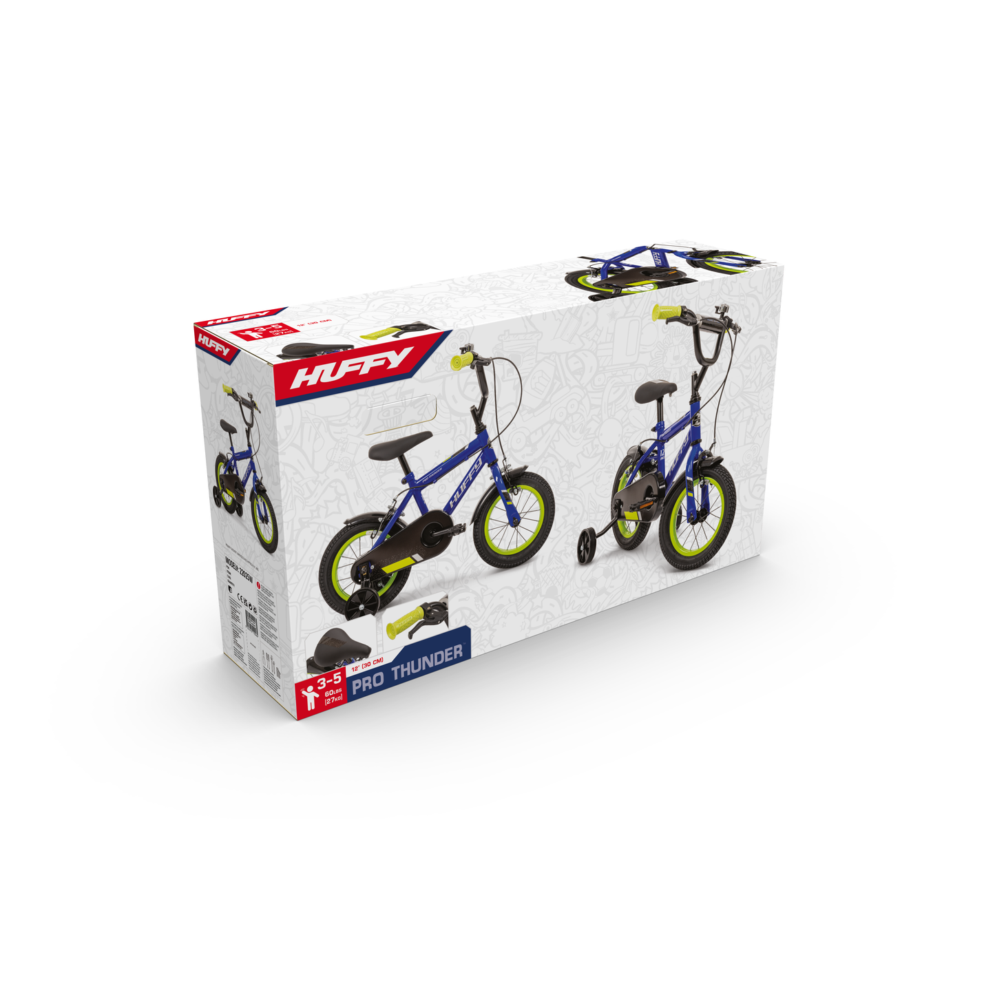 Huffy Pro Thunder 12" Bike - Ion Blue