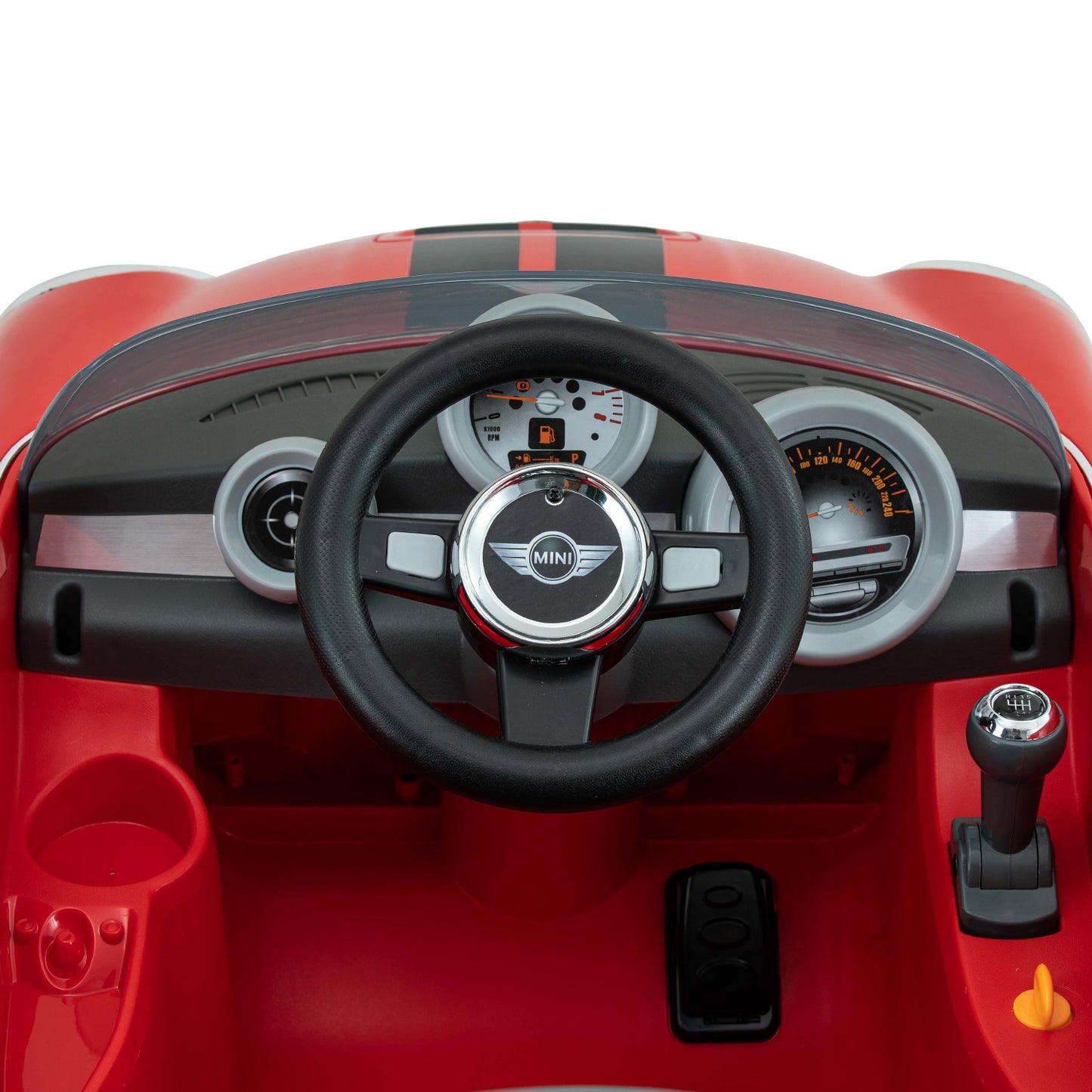 Mini Cooper S Roadster 6 Volt Car with Remote Control - Red