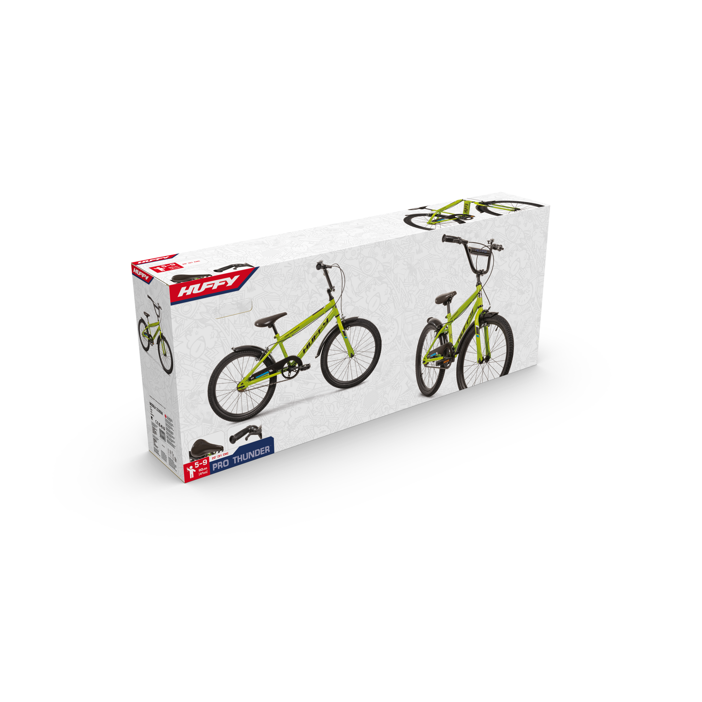 Huffy Pro Thunder 20" Bike - Acid Green