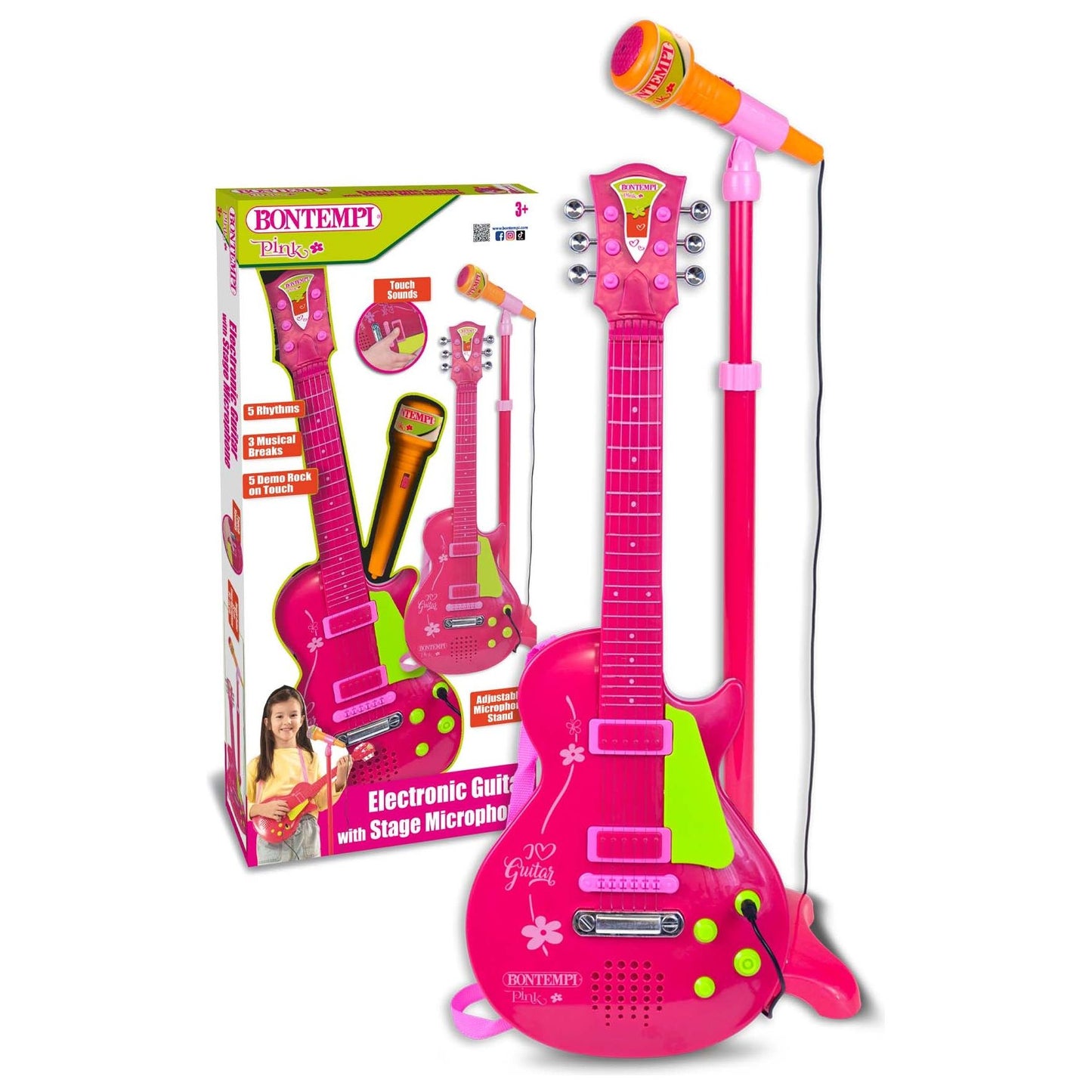 Bontempi Electronic Rock Guitar - PINK