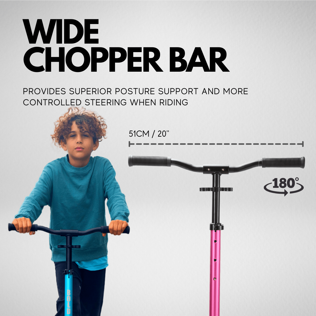 BOLDCUBE Sapphire - Deluxe 2 Wheel Scooter
