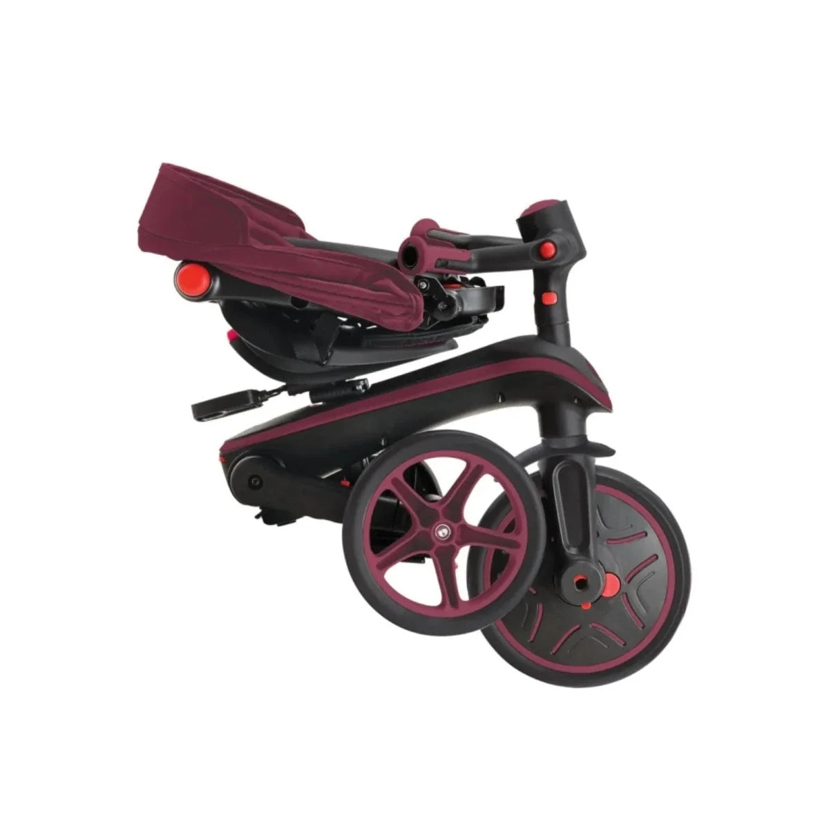 Globber 4-in-1 Explorer Trike Foldable - Burgundy