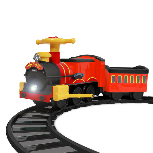 Steam Train 6 Volt with 4 Straight and 4 x Curved Track Pack (Special Pack)