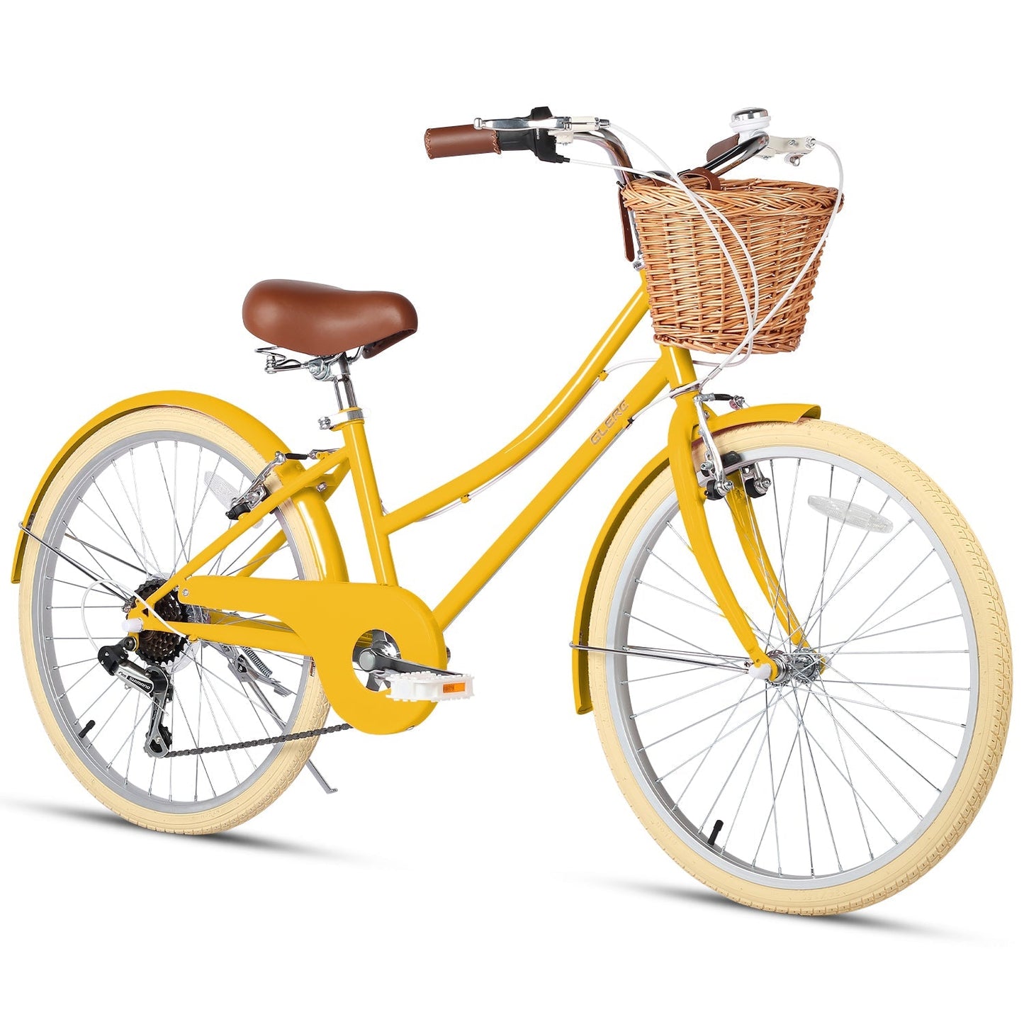 Glerc 24 Inch Beach Cruiser Hybrid Kids Bike - Missy