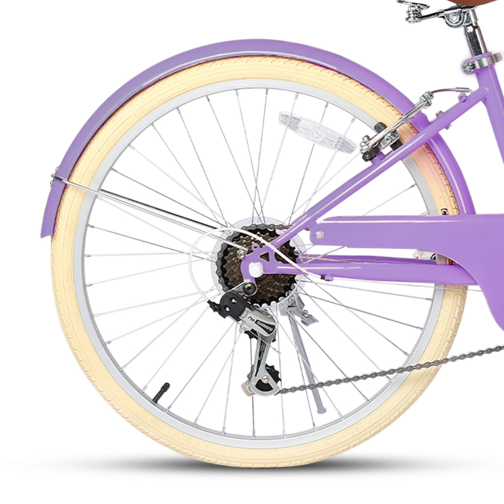 Glerc 26 Inch Beach Cruiser Hybrid Kids Bike - Missy
