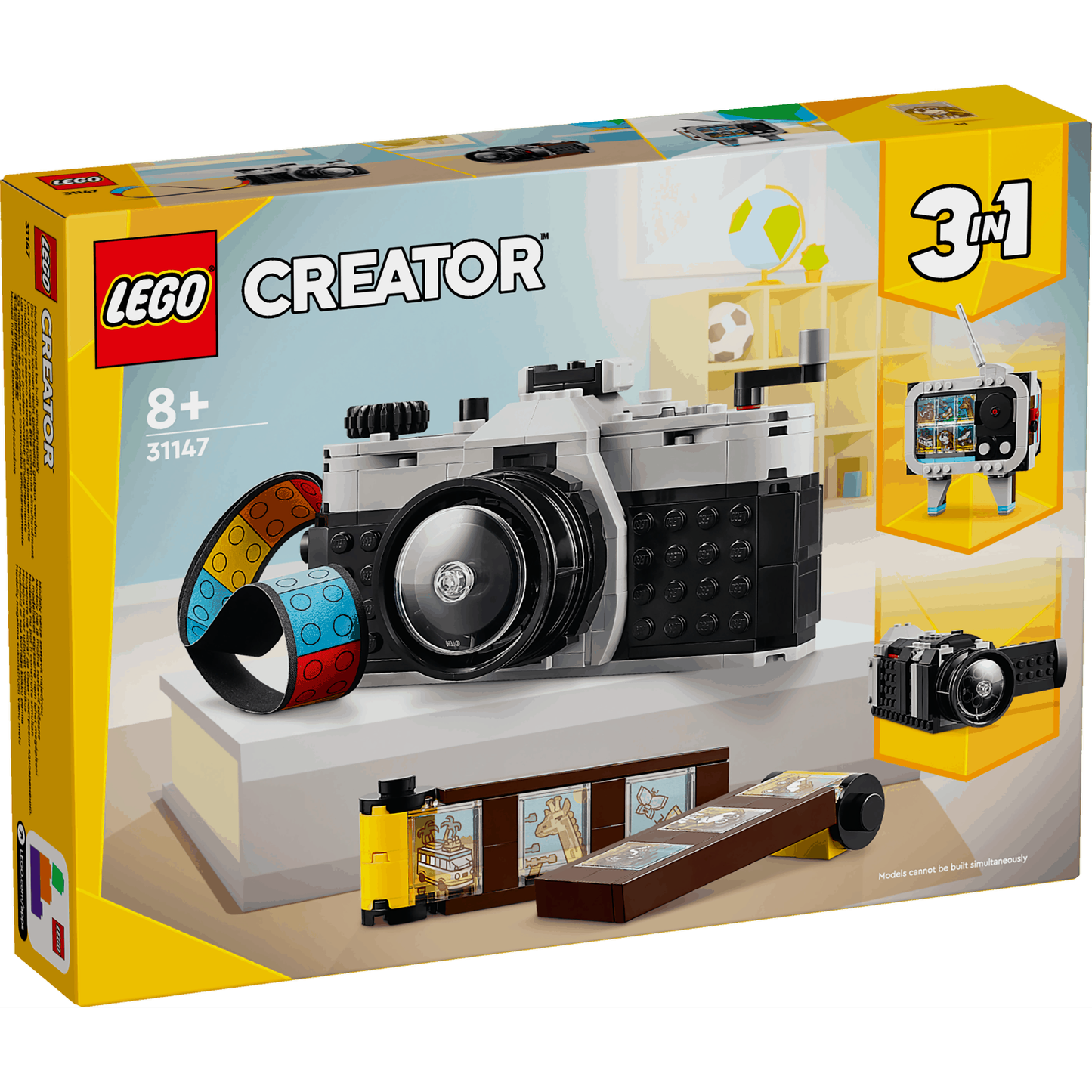 Lego Creator 3 in 1 31147 Retro Camera Buildable Toy for Ages 8 and Up