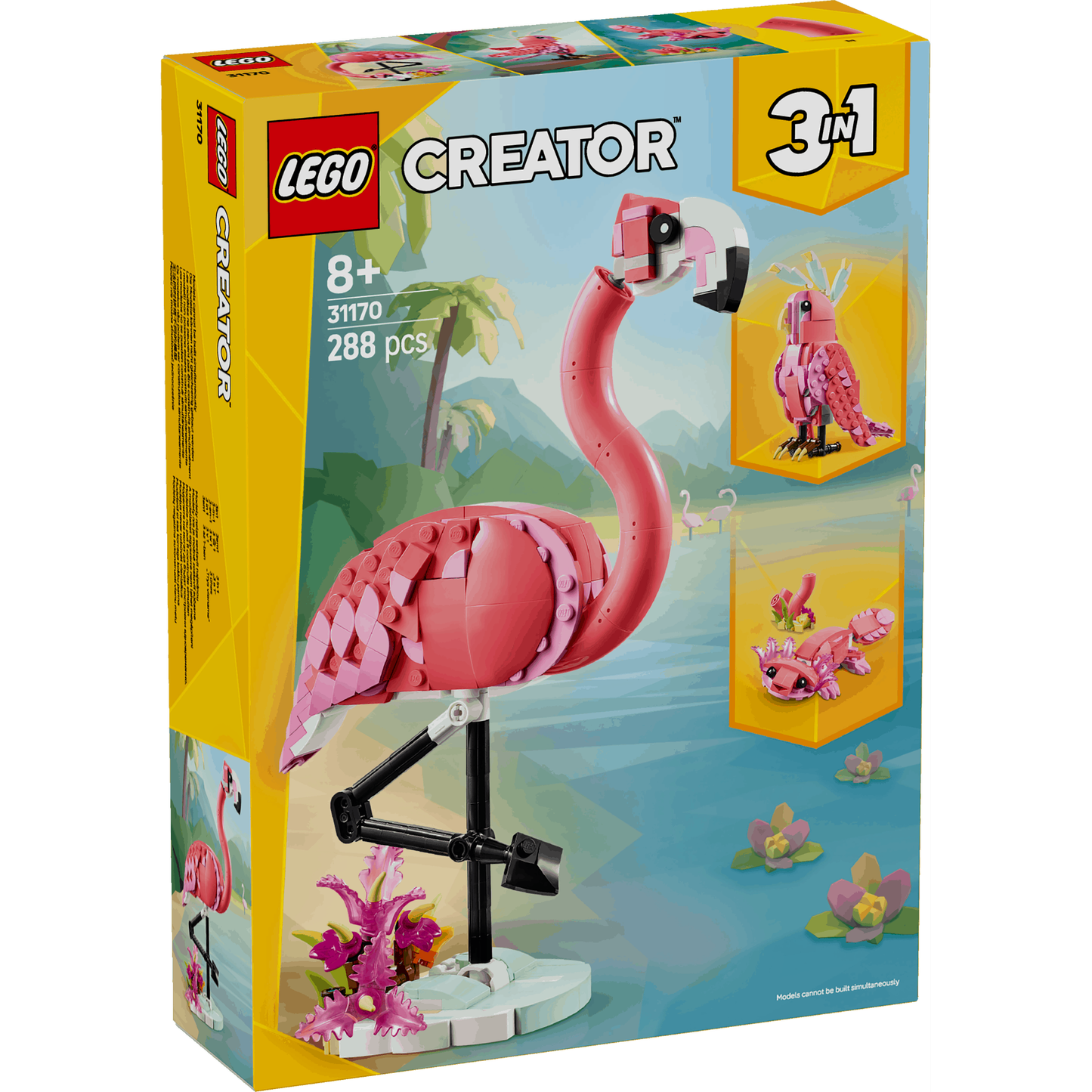 Lego Creator 3 in 1 31170 Wild Animals: Pink Flamingo for Ages 8 & Up