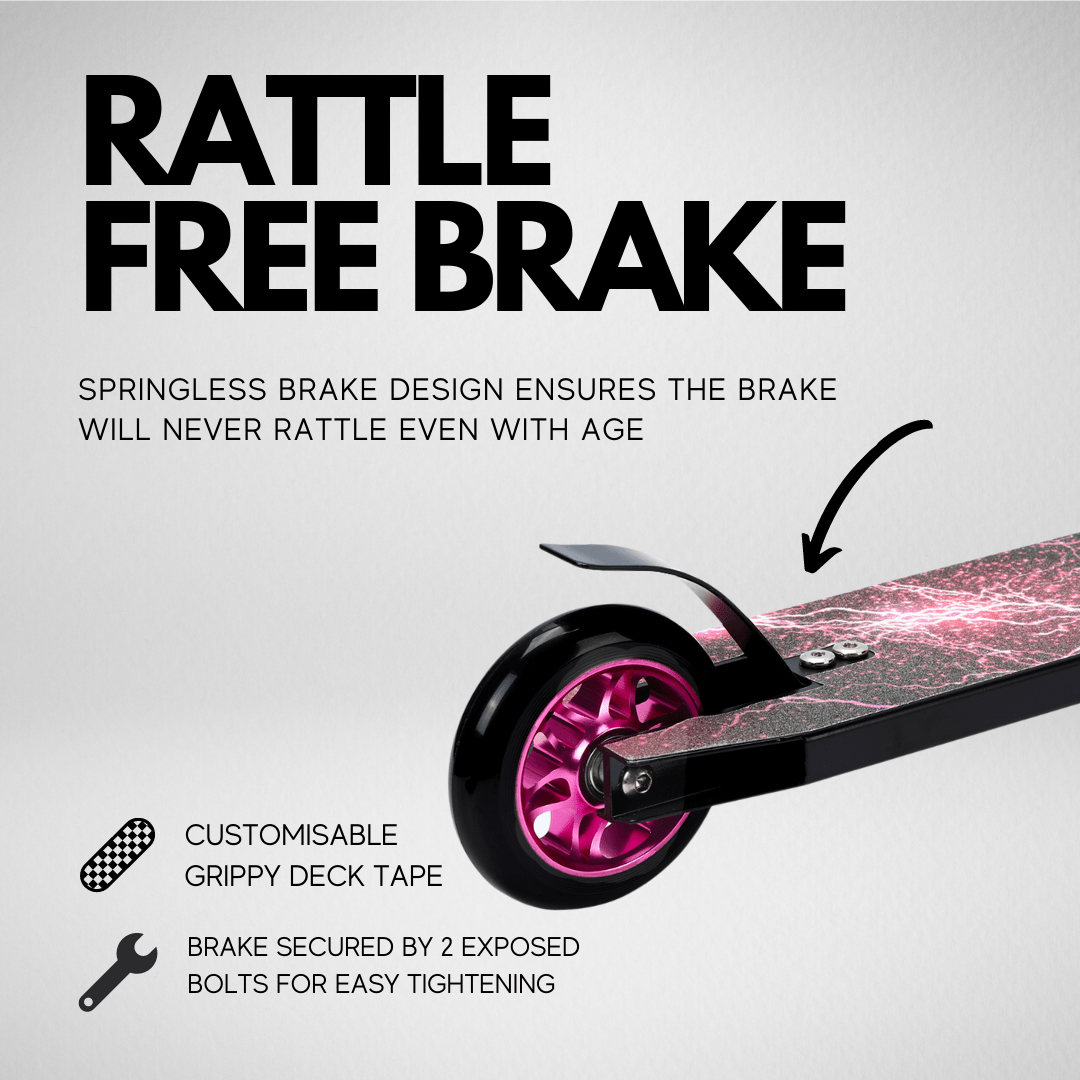 BOLDCUBE Pink - Deluxe Stunt Scooter