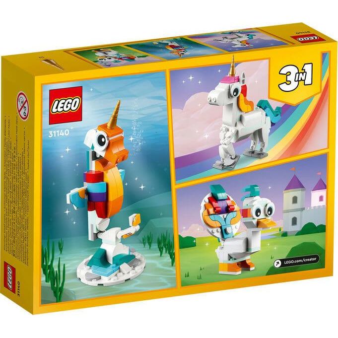 Lego Creator 3 in 1 31140 Magical Unicorn Playset for Ages 7 and Up