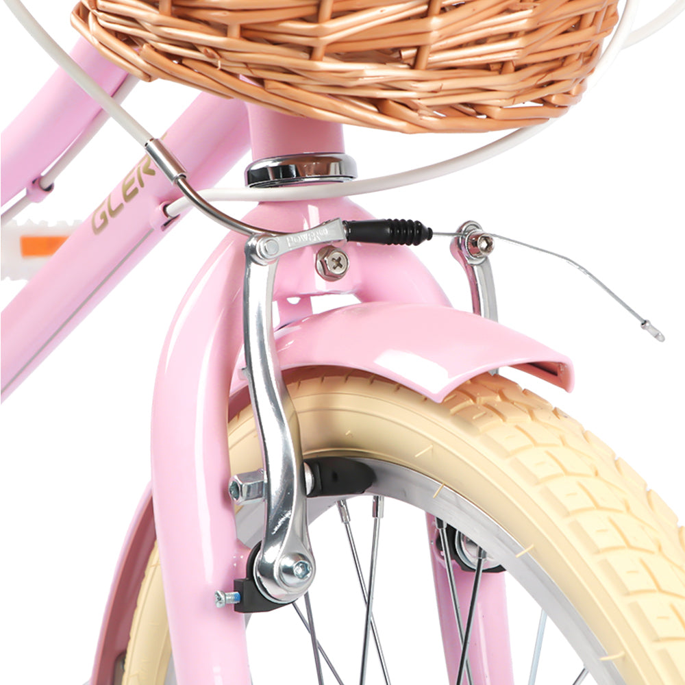 Glerc 24 Inch Beach Cruiser Hybrid Kids Bike (with Rear Rack) - Missy