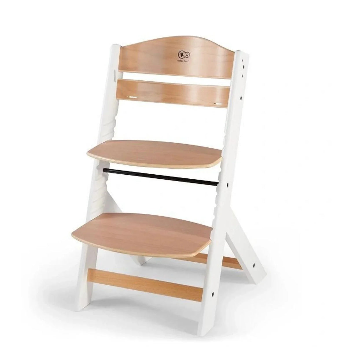 Kinderkraft Enock Wooden Highchair - Wooden White