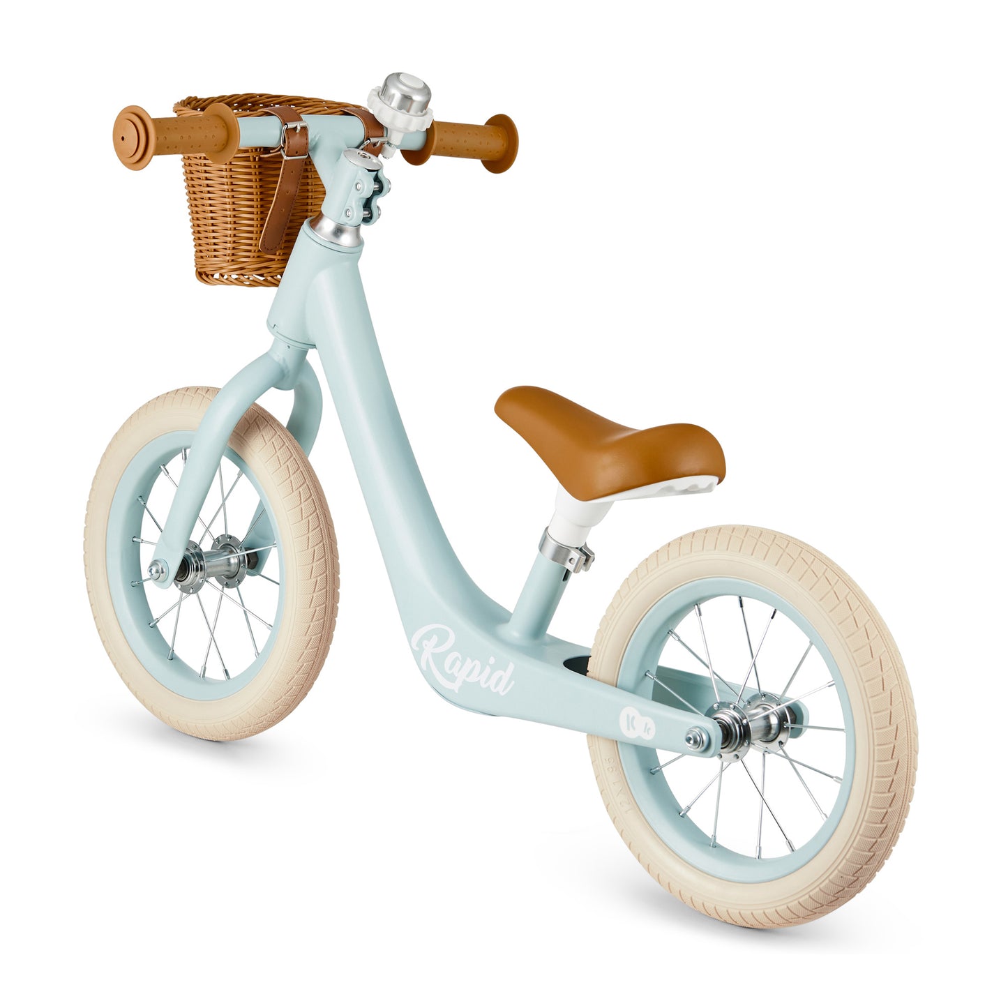 Kinderkraft Rapid Balance Bike with Basket - Blue Breeze