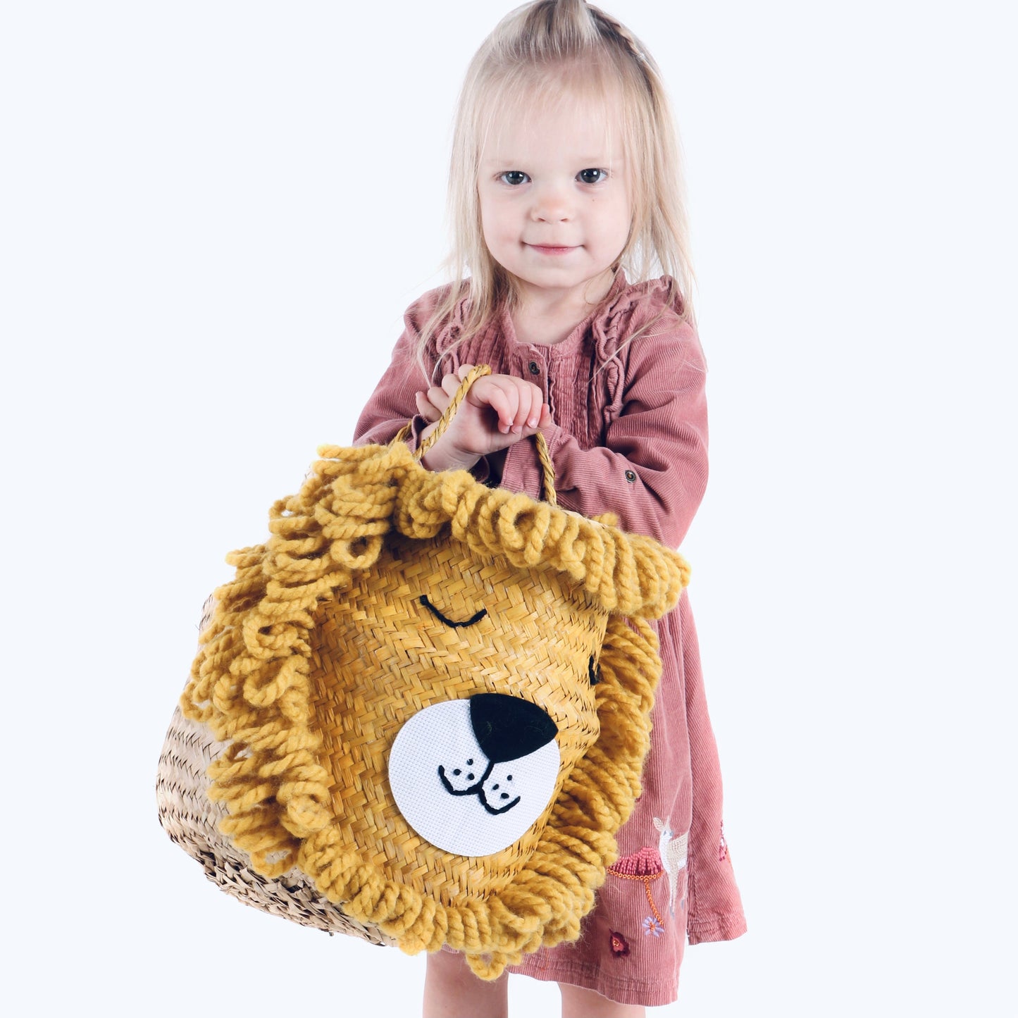 Yellow Lioness Basket - Large