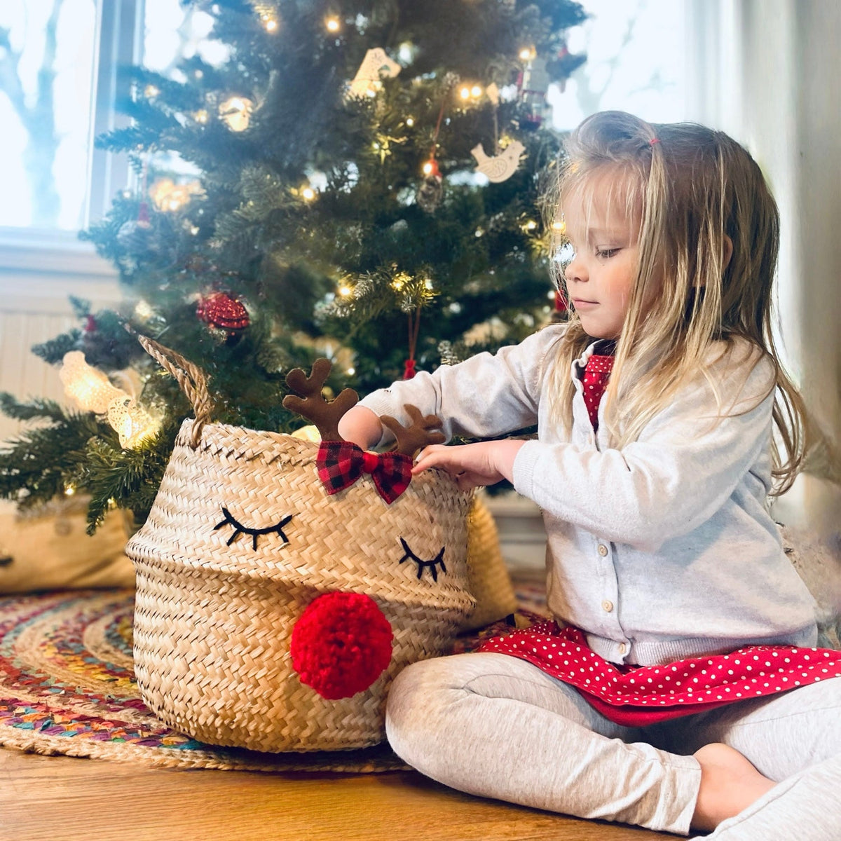 Reindeer basket - Medium